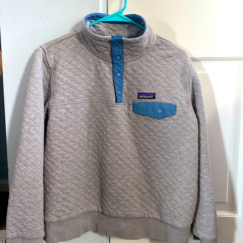 Patagonia Organic Cotton Quilted pullover 1/4 Snap